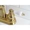 Kingston Brass KB5617PL Restoration 4" Centerset Bathroom Faucet, Brushed Brass KB5617PL - alternate 6